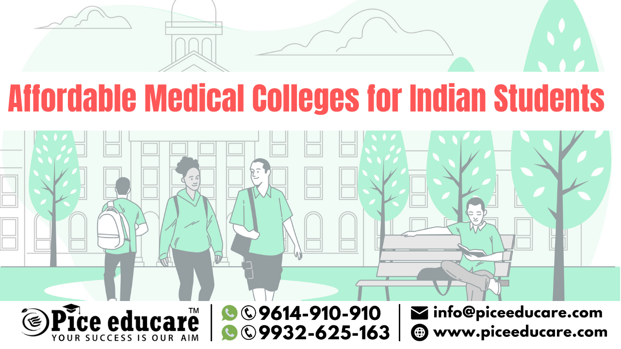 the image is about the affordable medical colleges for Indian Students